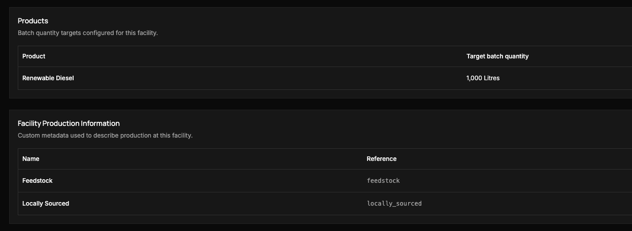 Vanterics product interface